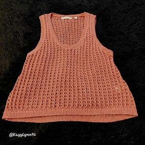 Uncharted Threads Knit Rose Gold Tank Top